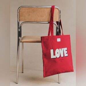 BRAND NEW Sezane Limited Edition Red Love Tote